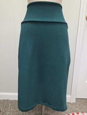 Lularoe Green Cassie Textured Pencil Skirt Large - Women